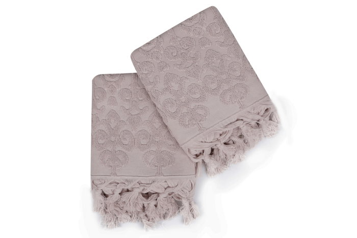 Mijölnir Baglamali Kilim - Juego de toallas de mano Beige (2 piezas) Mijölnir Baglamali Kilim - Juego de toallas de mano Beige (2 piezas)